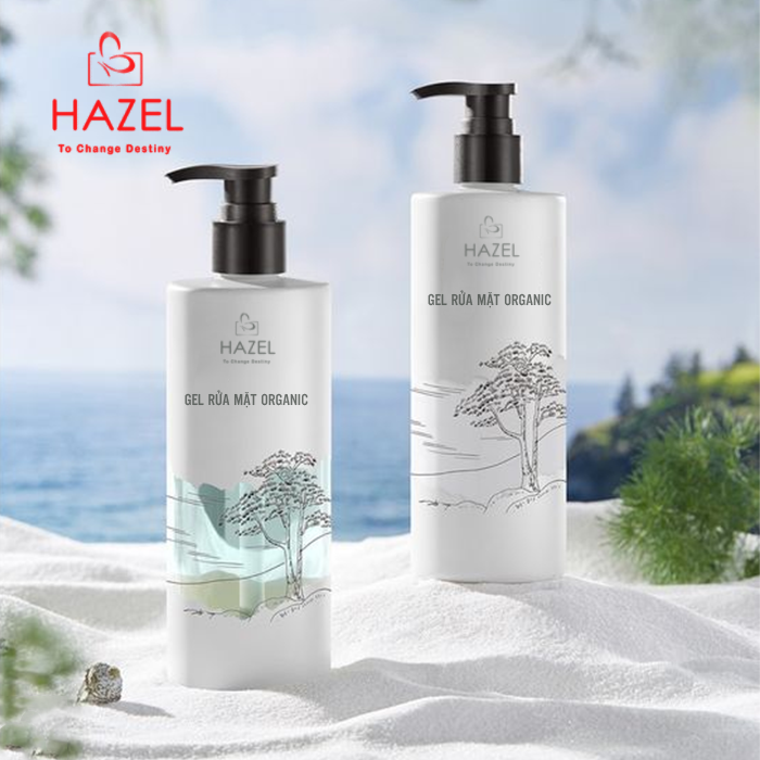 Gia công gel rửa mặt organic Hazel Cosmetic